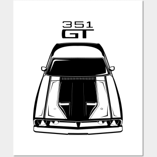 Ford Falcon XB GT 351 - Black Posters and Art